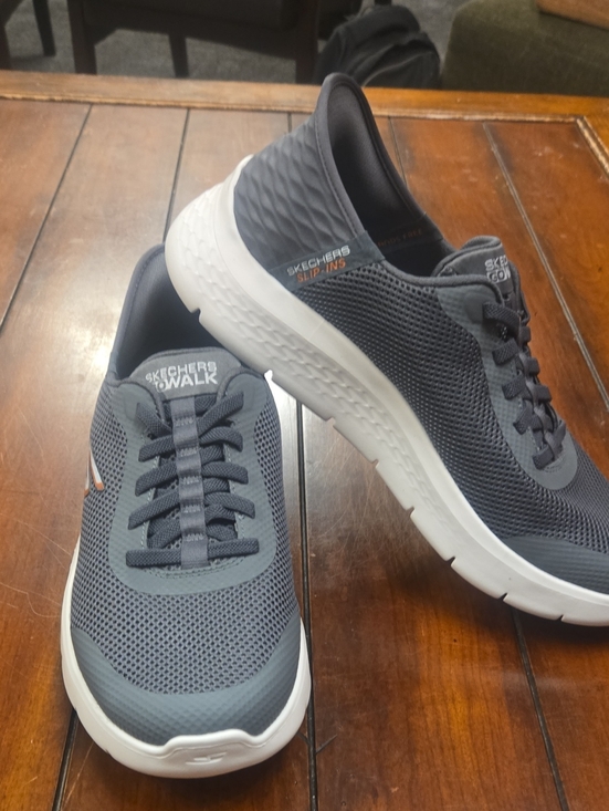 Skechers Other - Skechers GOwalk Breathable Mesh Slip-On Sneakers - Gray/White